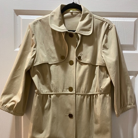 Gianni Bini Cream Coat Size: Large - Picture 2 of 13